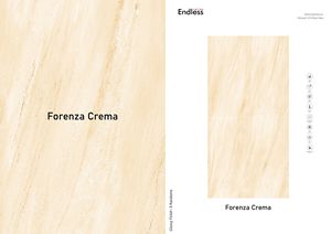 Carreaux de porcelaine émaillée antidérapants Forenza Crema au design italien moderne pour hôtels, centres commerciaux, villas, décoration de chambre antibactérienne de 9mm d'épaisseur - Product Image 2