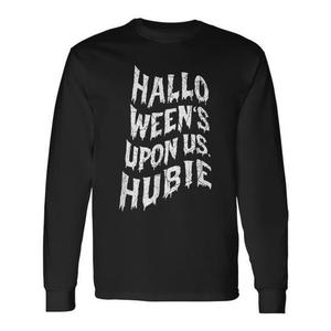 T-shirt a maniche lunghe Hubie per Halloween, abbigliamento promozionale festivo - Product Image 1