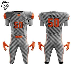 Conjuntos de uniformes de fútbol americano con logotipo personalizado 2025 | Ropa deportiva de poliéster sublimado unisex de alta calidad OEM/ODM de talla grande rápida - Product Image 6