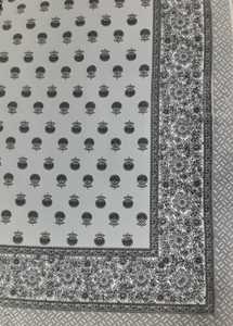 Nappe en coton imprimé de blocs de conception florale exquise indienne Mariages Fêtes Banquets-Fabricant Nappe de table de dîner imprimée - Product Image 2