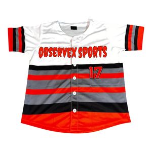 High Quality Custom Made Men's Softball Jersey Vintage Style Youth <b>Size</b> Breathable <b>Mesh</b> Embroidery <b>Plus</b> <b>Size</b> Options - Product Image 3