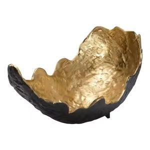 Bol décoratif en métal islamique pour les dattes, décoration de table pour le Ramadan, plat de service pour fruits secs, centre de table arabe - Product Image 2