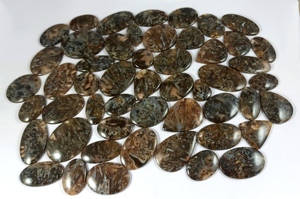 Agate naturelle brune en gros, cabochon semi-précieux à dos plat, de haute qualité pour la fabrication de bijoux, designs personnalisés - Product Image 3