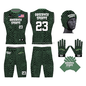 Uniformes de Fútbol Americano 7on7 OEM de Alta Calidad, Personalizables, Transpirables, de Poliéster/Spandex/Algodón, Conjuntos Deportivos para Equipos - Product Image 3