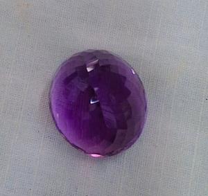 Pierre taillée en améthyste unique Fabrication de pierres précieuses en vrac pour bijoux Forme ovale Poids 45 Cts Pierre précieuse en améthyste Pierre précieuse en vrac - Product Image 4
