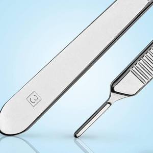 Poignée de lame de scalpel professionnelle n ° 3 Puissance manuelle Instruments chirurgicaux réutilisables durables Lames chirurgicales compatibles #10-#15 - Product Image 1