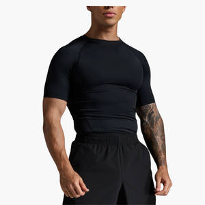Camiseta de Compresión Deportiva para Hombre, de Secado Rápido, sin Costuras, Transpirable, Ajustada, para Yoga, Ciclismo y Actividades de Verano, Venta al Por Mayor Personalizada - Product Image 2