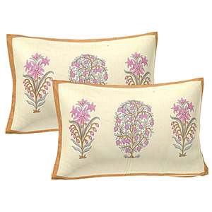 Brown & Pink Floral 100% Cotton 240 TC <b>King</b> <b>Size</b> Bedsheet Set with 2 Pillow Covers 3D 3pcs 6pcs 4pcs Options (ADB1487) - Product Image 3