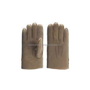 2026 OEM Premium Genuine Sheepskin <b>Suede</b> Leather <b>Gloves</b> For Unisex Winter Warm Soft Material Outdoor Casual Fashion Snow <b>Gloves</b> - Product Image 1