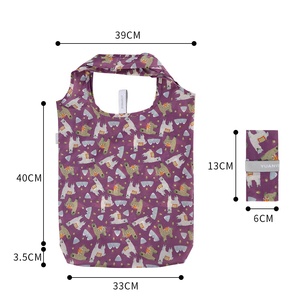 <b>Folding</b> Shopping <b>Bag</b> with Polyester Fiber Material Customizable Size & Pattern Handle for Shops/Groceries/Supermarkets - Product Image 6