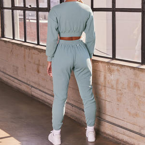 Sexy Ladies Beautiful Sports Chándal Oversize Fluffy Anti Pilling Transferencia de Calor Impresión Logo Mujeres Chándal Set - Product Image 4