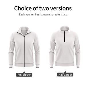 Chándal de poliéster de sublimación personalizado de talla grande 2025, chándales informales para hombre para mujer, chándales con cremallera completa para hombre - Product Image 3