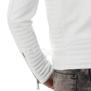 Chaquetas de cuero de moda Chaquetas de cuero ajustadas para la moda Forward Streetwear Look Chaquetas de cuero - Product Image 6