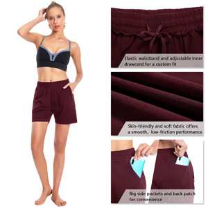 Confortable randonnée sweat Shorts décontracté été filles Shorts athlétiques Gym personnalisé français éponge 100% coton femmes Shorts - Product Image 5