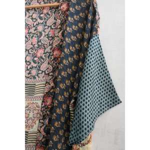 Bata Kimono de Seda para Mujer, Talla Grande, Casual, de Otoño, Lujosa, hasta la Rodilla, Transpirable, con Estampado Floral, Camisón - Product Image 3