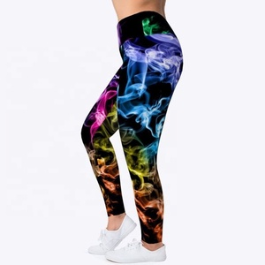 Leggings de yoga pour femmes taille haute imprimés pour la gymnastique, la course et le fitness. - Product Image 3
