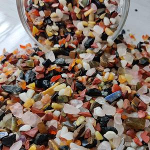 Petites pierres de galets de guérison en cristal écrasé multicolore, pierres naturelles décoratives, graviers pour Aquarium, décoration de la maison - Product Image 5