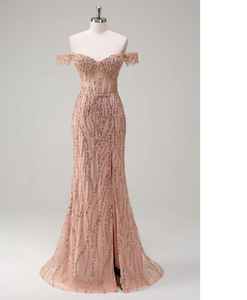 Encaje de lentejuelas con cuentas en tul Vestido de baile moderno Silueta Nuevos vestidos de novia elegantes para mujer Perlas de estilo de lujo europeo - Product Image 6