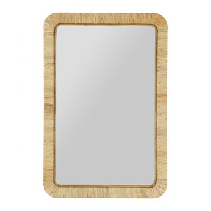 Lujo moderno cuadrado colgante latón mimbre tejido marco baño pared espejo calidad decoración para habitación bodas bohemias - Product Image 1