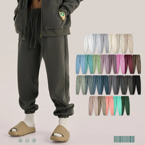 Pantalones de chándal de LICRA y algodón con bolsillos laterales de calidad superior y logotipo personalizado para hombre - Product Image 4