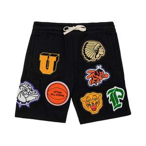 High Street French Terry Pants Hip Hop Shorts Chenille Bordado Cordón Cintura elástica Diseño de sublimación personalizado - Product Image 1