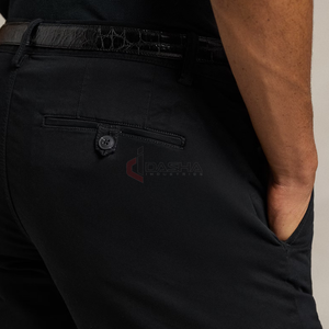 Wholesale <b>Men</b> Formal Cotton <b>Shorts</b> Slim Fit <b>Dress</b> Chino <b>Shorts</b> Business Casual Summer Custom Logo Manufacturer - Product Image 2