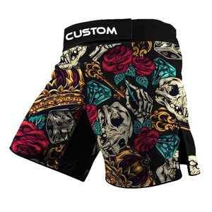 Pantalones cortos de combate UFC MMA de 100% poliéster personalizados al por mayor pantalones cortos MMA de diseño impreso por sublimación para hombres para adultos y jóvenes - Product Image 3