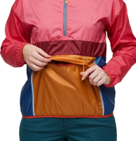 Veste coupe-vent demi-zip coupe-vent en nylon ripstop Anorak coupe-vent coloré respirant séchage rapide doublure en maille prix de gros