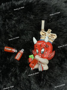 Pendentif Couronne du Diable en Argent 925 Sertie de Moissanite, Bijou Hip Hop de Luxe, Style Urbain - Product Image 2