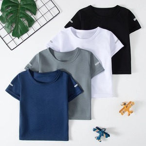 เสื้อยืดแขนสั้นผ้าไอซ์ซิลค์สำหรับผู้ชายฤดูร้อนเสื้อยืดกีฬาสีพื้นสดชื่นทำให้ผิวแห้งเร็วระบายอากาศได้ดี - Product Image 2