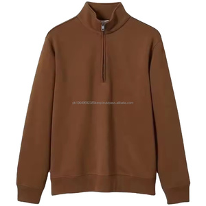 Sudadera simulada de cuello con cremallera de cuarto de alta calidad para hombre 2026, sudadera deportiva con cremallera y media cremallera, sudadera con capucha para hombre - Product Image 2