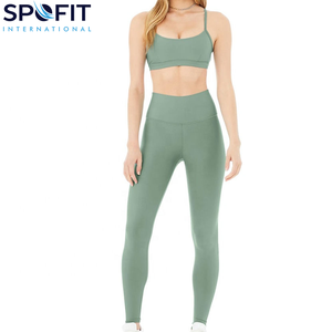 <b>Women</b> Active Wear Sports Bra and Leggings Sets Gym Workout Fitness Exercises Yoga Top Comfort Stretch Bras and Leggings Sets - Product Image 6