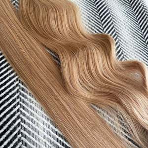 Extensions de cheveux I-Tip Micro Bead 16 pouces, blond naturel, cheveux humains russes Remy, lisses, 12A - Product Image 4