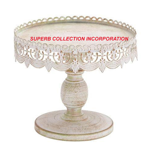 Soporte de pastel de acabado natural de madera Venta caliente y alta calidad - Product Image 1