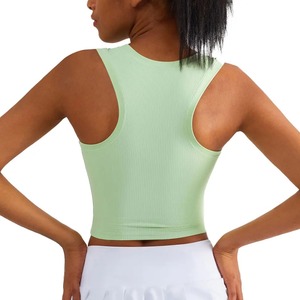 Top Deportivo Acordonado para Mujer con Copa Integrada, Sujetador Deportivo de Yoga con Espalda Cruzada de Alta Elasticidad para Fitness, Gimnasio, Ejercicio - Product Image 6