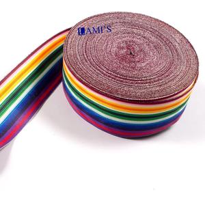 Medalla Moire Cintas Premio Decoración Rango Bar OEM Tela estrecha a granel Cintas hechas de seda metálica - Product Image 5