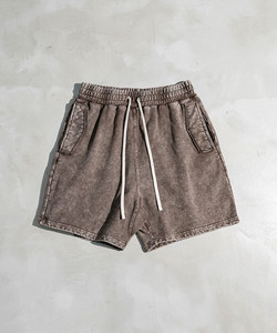 Shorts décontractés d'été pour hommes de haute qualité, lavés à l'acide, respirants, imprimés, OEMODM, devant plat, streetwear, cordon de serrage, tendance - Product Image 5