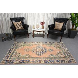 พรมขนสัตว์สีดำเย็บปะติดปะต่อกันแบบดั้งเดิมสีเบจ4.3x7ฟุตทำด้วยมือสไตล์ตุรกีห้องโถงสี่เหลี่ยมผืนผ้ายางพาราสำหรับห้องนั่งเล่นห้องนอนของวัยรุ่น - Product Image 1