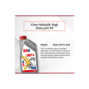 น้ำมันเบรก DOT4 500 มล. - น้ำมันไฮดรอลิกคุณภาพพรีเมียมสำหรับล้อและยาง - Product Image 3