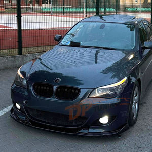 Para BMW 5 Series E60 2003-2010 Hamman Style M5 Kit de parachoques delantero Piano Gloss Black Surface Plastic Splitter Lip Exterior - Product Image 3