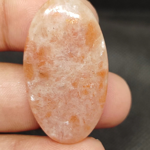 Piedra Preciosa Natural de Piedra Solar Naranja, Cabujón Pulido, Forma Mixta, Sin Tratamientos, para Fabricación de Joyas y Colgantes - Product Image 1