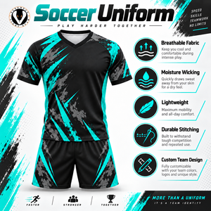 Tenue de match de football offrant un confort respirant, une mobilité flexible et des performances de séchage rapide pour les joueurs lors des matchs compétitifs - Product Image 6