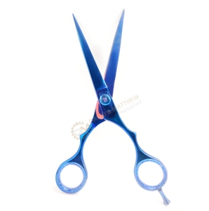 Tijeras de corte de pelo de hoja recta profesional de alta calidad, tijeras de adelgazamiento de belleza con punta afilada - Product Image 3
