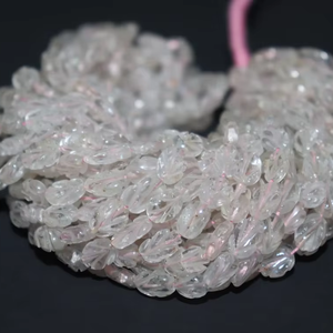 Hand Carved Oval Shape Pink <b>Aquamarine</b> Beads Natural Gemstone with Smooth Cut Pink <b>Aquamarine</b> Hand Carved Oval Shape Beads - Product Image 1