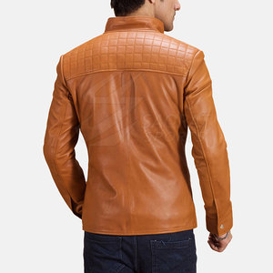 Chaqueta de cuero de moda callejera personalizada para hombre al mejor precio, chaqueta de invierno con logotipo frontal, fabricada en Pakistán - Product Image 2