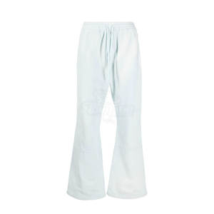 Nouveauté Pantalon décontracté évasé pour homme en coton Taille mi-haute Logo personnalisé Léger Grande taille Taille élastique Motif droit En stock - Product Image 1