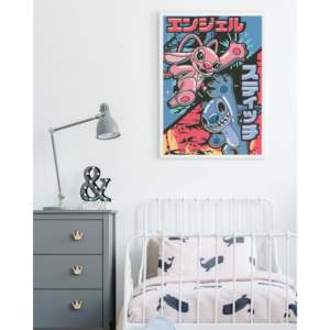 Póster Combinado Japonés de Lilo & Stitch de Disney, Arte de Pared en Lienzo con Diseño Moderno - Product Image 3