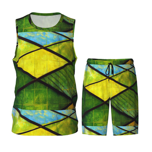Camisetas deportivas sin mangas de verano para hombres y mujeres, conjunto de uniforme de baloncesto a la moda, nuevo Color, poliéster transpirable de talla grande - Product Image 1