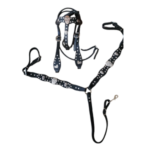 Collier de poitrail pour selle de dressage western en cuir floral ciselé, de qualité supérieure, avec collier en laiton, pour le plaisir équestre et le lasso - Product Image 5