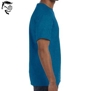 2025 tendance unisexe été T-Shirts respirant coton doux personnalisé saphir couleur OEM Streetwear haut conception vierge - Product Image 5